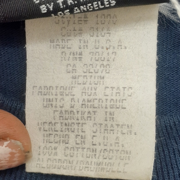 Navy ELLE neon Green Graphic T-Shirt M - Picture 6 of 6